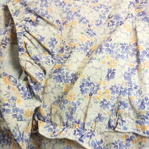 Magnolia Boutique Floral Babydoll Dress. Women's Large. Peekaboo Tie Front...... - Picture 11 of 11